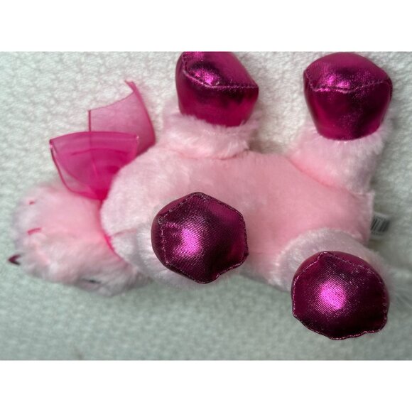 Dan Dee Collectors Choice Pink Unicorn Plush Toy Bow Sewn Eyes Stuff Animal Kids - Picture 3 of 4